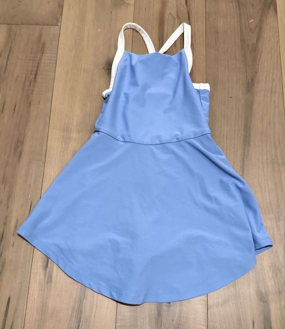 Justice Blue Skort Dress with Built-In Shorts